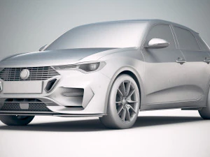 Generic Hatchback 2019 v2 3D Model