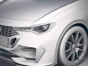 Generic Hatchback 2019 v2 3D Model