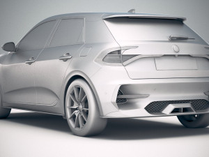 Generic Hatchback 2019 v2 3D Модель