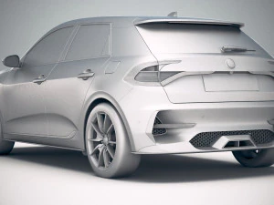Generic Hatchback 2019 v2 3D Model