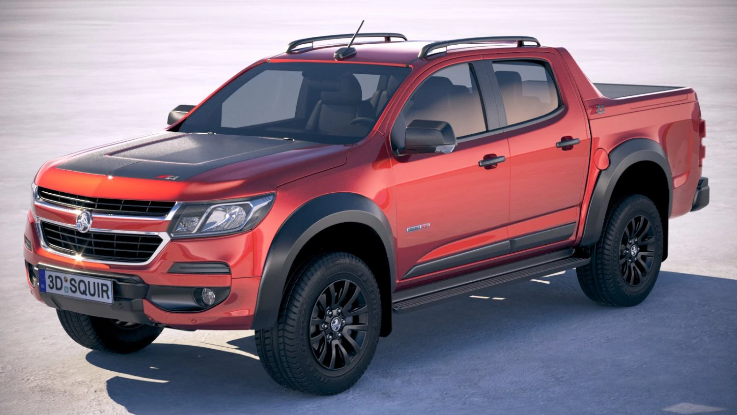 Holden Colorado Doublecab 2020 3D Model .c4d .max .obj .3ds .fbx .stl .blend 