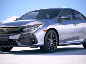 Honda Civic Hatchback 2020 Modello 3D