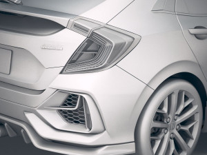 Honda Civic Hatchback 2020 Modello 3D