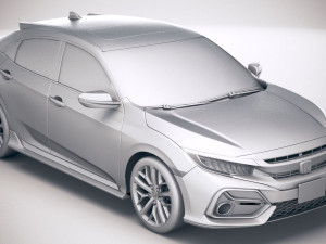 Honda Civic Hatchback 2020 Modello 3D