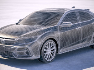 Honda Civic Hatchback 2020 Modello 3D