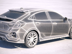 Honda Civic Hatchback 2020 Modello 3D