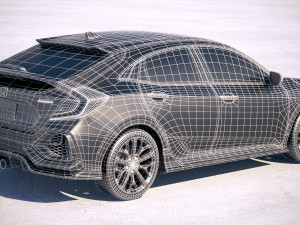 Honda Civic Hatchback 2020 Modello 3D