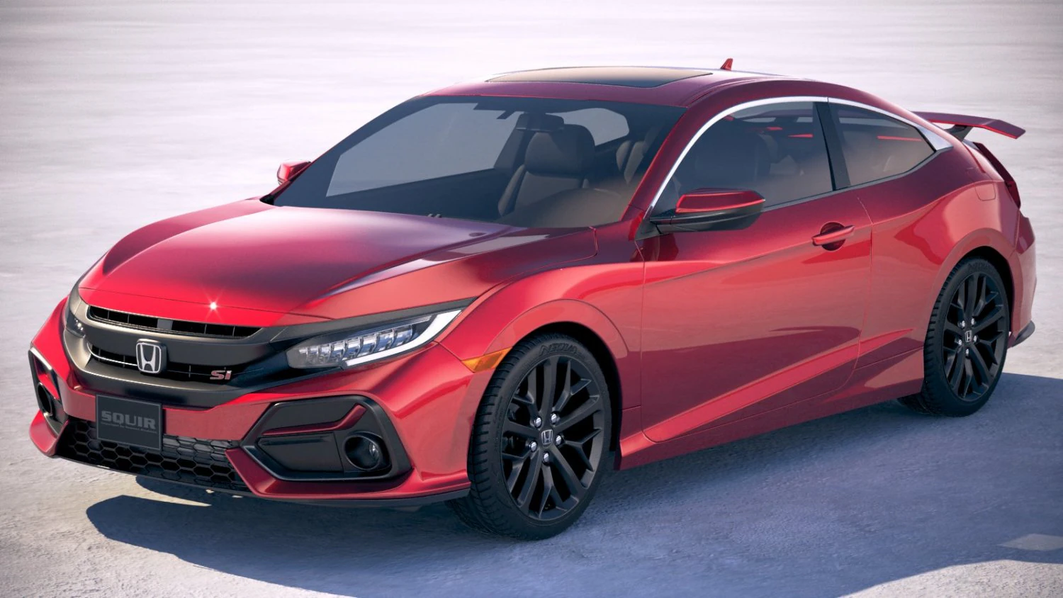 Honda Civic Si Coupe 2020 3D Model .c4d .max .obj .3ds .fbx .stl .blend 