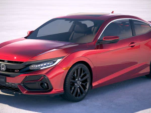 Honda Civic Si Coupe 2020 3D Model