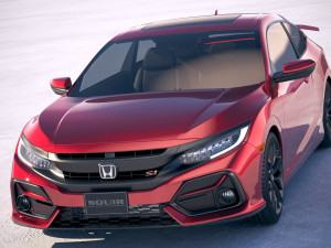 Honda Civic Si Coupe 2020 3D Model