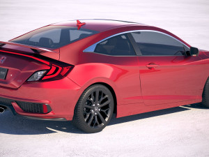 Honda Civic Si Coupe 2020 3D Model