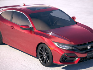 Honda Civic Si Coupe 2020 3D Model