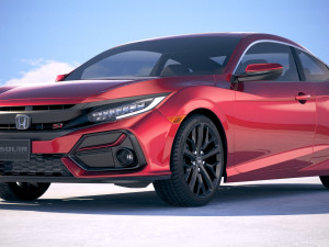 Honda Civic Si Coupe 2020 3D Model