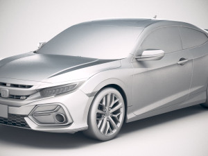 Honda Civic Si Coupe 2020 3D Model