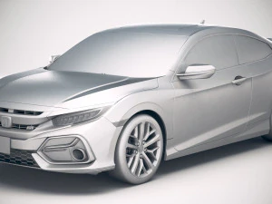 Honda Civic Si Coupe 2020 3D Model