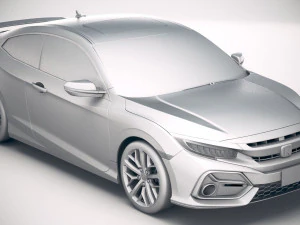 Honda Civic Si Coupe 2020 3D Model