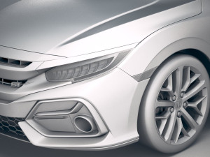 Honda Civic Si Coupe 2020 3D Model
