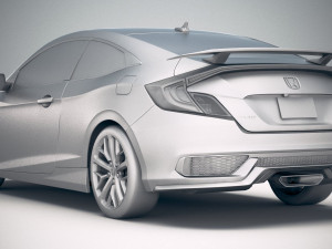 Honda Civic Si Coupe 2020 3D Model