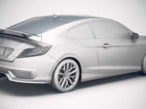 Honda Civic Si Coupe 2020 3D Model