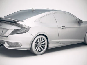 Honda Civic Si Coupe 2020 3D Model