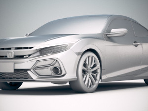 Honda Civic Si Coupe 2020 3D Model