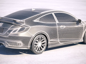 Honda Civic Si Coupe 2020 3D Model