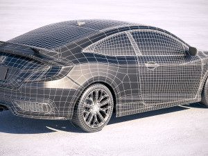 Honda Civic Si Coupe 2020 3D Model