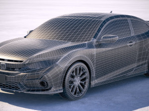 Honda Civic Si Coupe 2020 3D Model