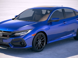 Honda Civic Si Sedan 2020 Model 3D