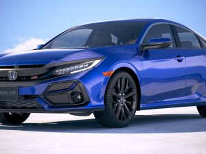 Honda Civic Si Sedan 2020 3D Модель