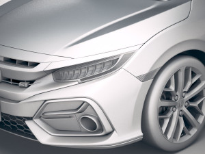 Honda Civic Si Sedan 2020 3D Модель