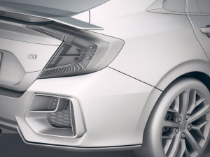 Honda Civic Si Sedan 2020 3D Модель