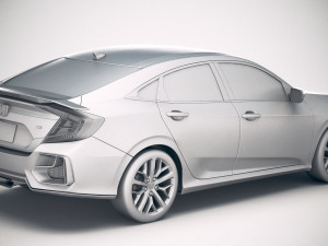 Honda Civic Si Sedan 2020 3D Модель