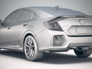 Honda Civic Si Sedan 2020 3D Модель