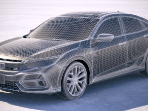 Honda Civic Si Sedan 2020 3D Модель
