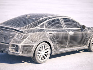 Honda Civic Si Sedan 2020 3D Модель