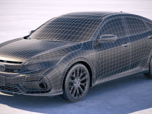 Honda Civic Si Sedan 2020 3D Модель