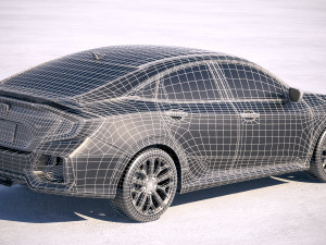 Honda Civic Si Sedan 2020 3D Модель