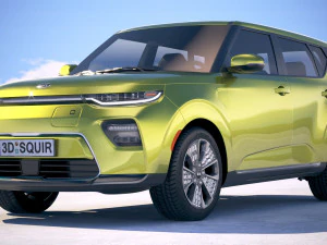 Kia Soul EV 2020 3D Model