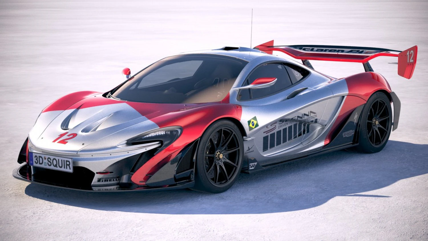 Mclaren P1 GTR Senna 2019 Modello 3D .c4d .max .obj .3ds .fbx .stl .blend 