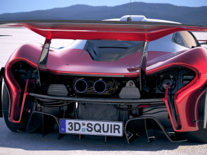 Mclaren P1 GTR Senna 2019 3D Model
