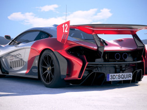 Mclaren P1 GTR Senna 2019 3D Model