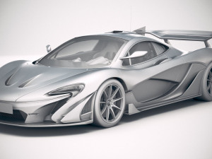 Mclaren P1 GTR Senna 2019 3D Model