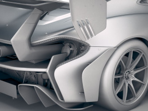 Mclaren P1 GTR Senna 2019 3D Model