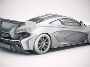 Mclaren P1 GTR Senna 2019 3D Model