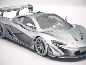 Mclaren P1 GTR Senna 2019 3D Model