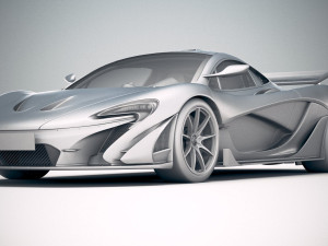 Mclaren P1 GTR Senna 2019 3D Model
