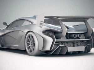 Mclaren P1 GTR Senna 2019 Modello 3D