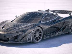 Mclaren P1 GTR Senna 2019 3D Model