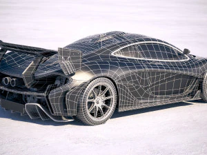 Mclaren P1 GTR Senna 2019 Modello 3D